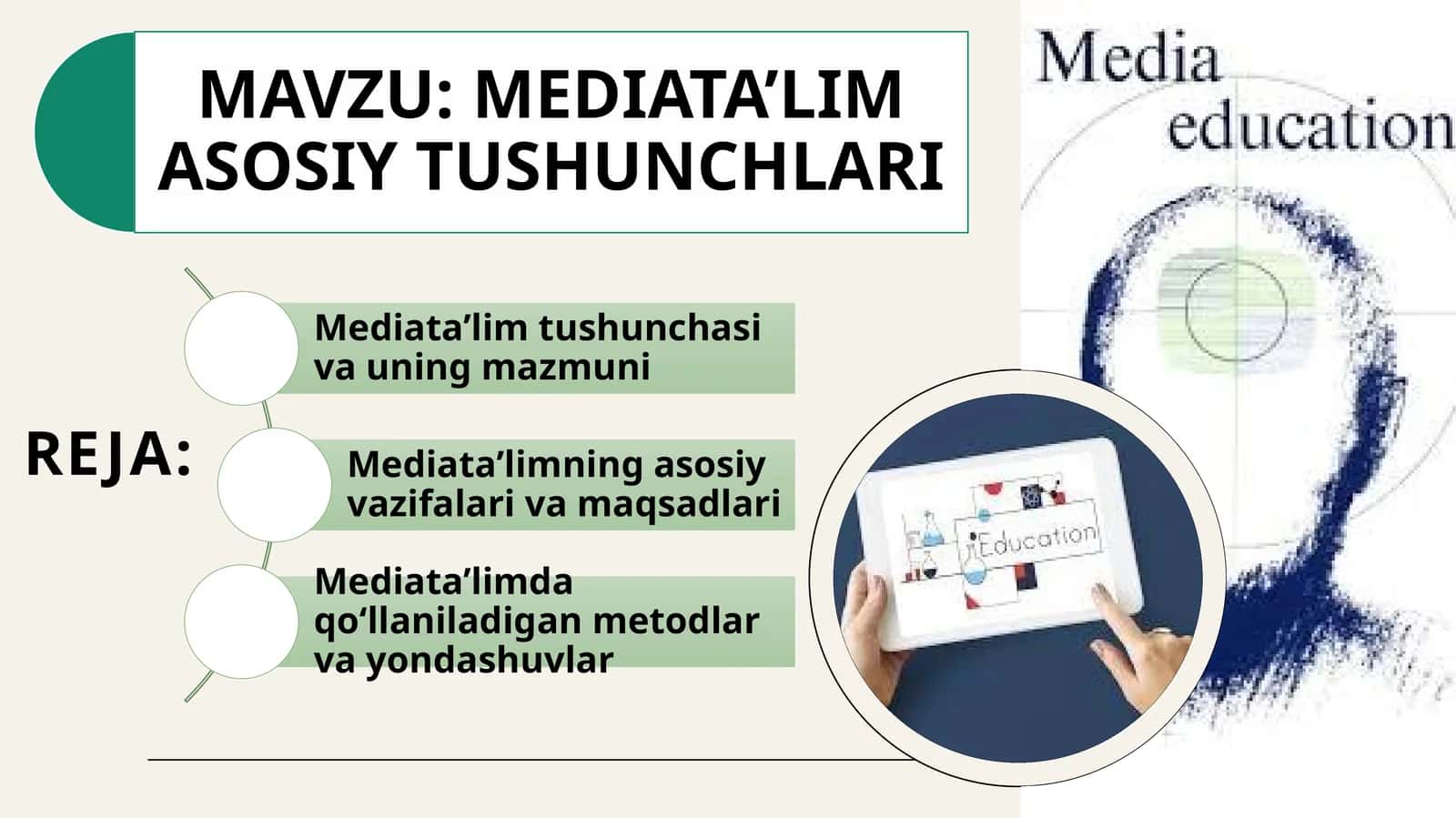 MEDIA TA’LIM ASOSIY TUSHUNCHLARI 1