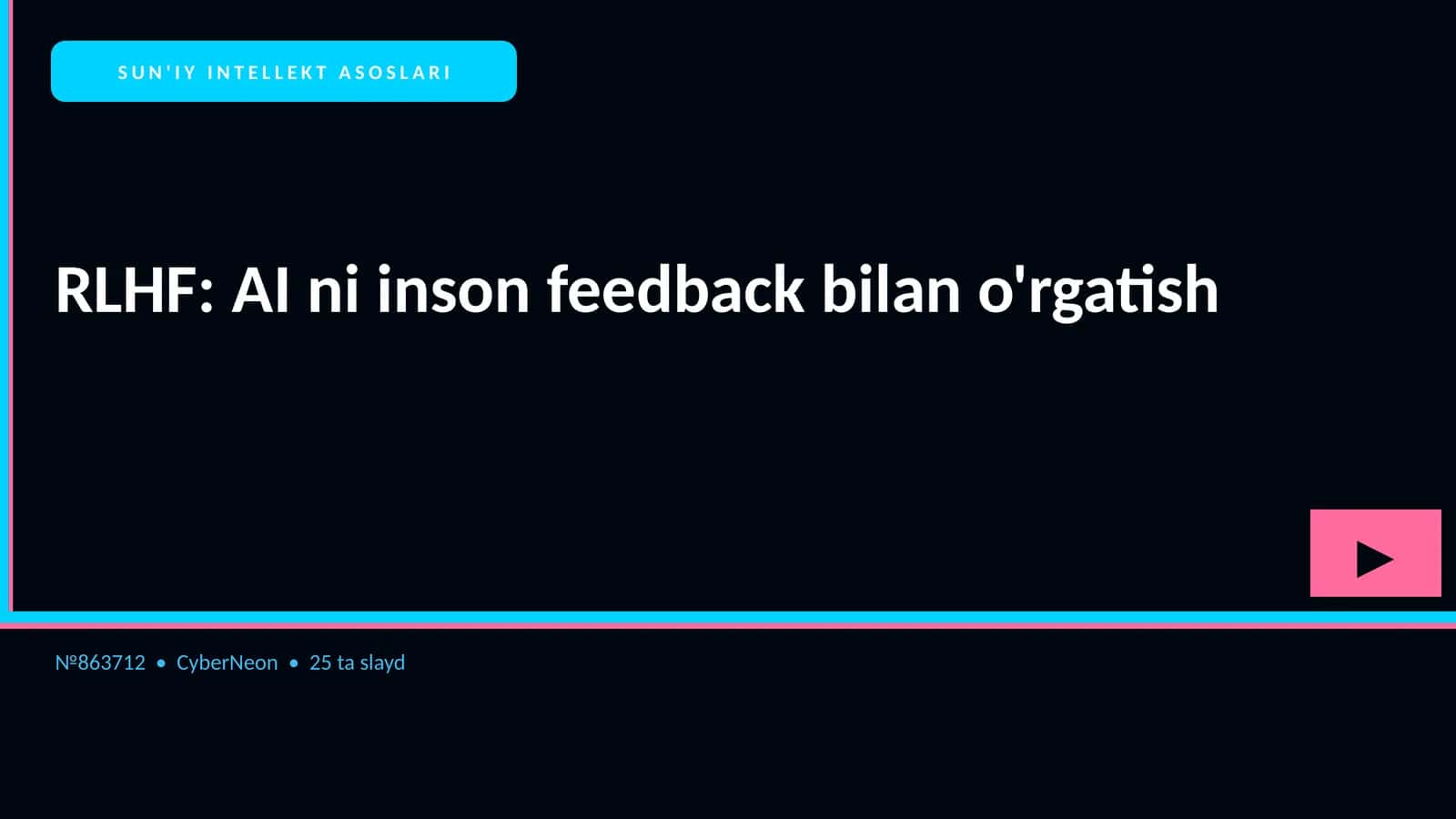 SUN'IY INTELLEKT ASOSLARI 1