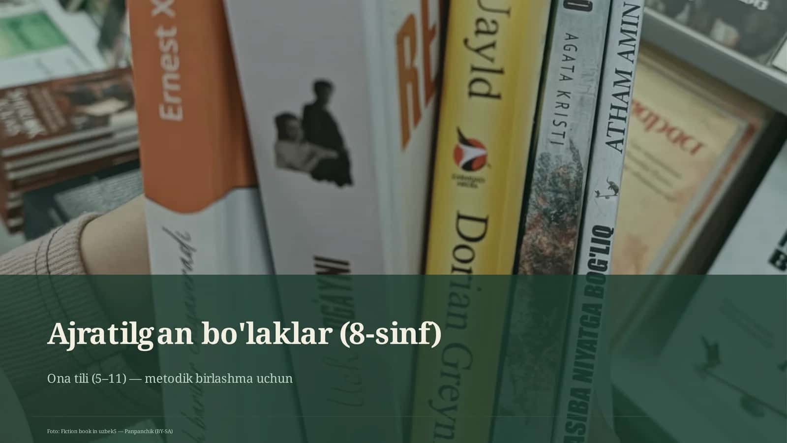 Ajratilgan bo'laklar (8-sinf) 1
