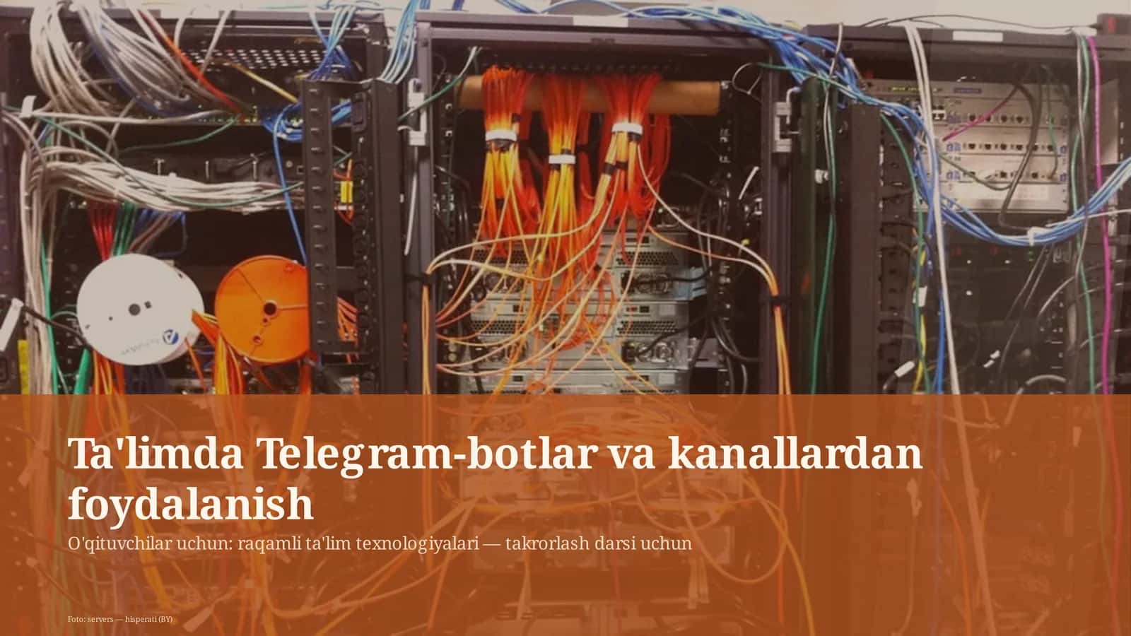 Ta'limda Telegram-botlar va kanallardan foydalanish 1