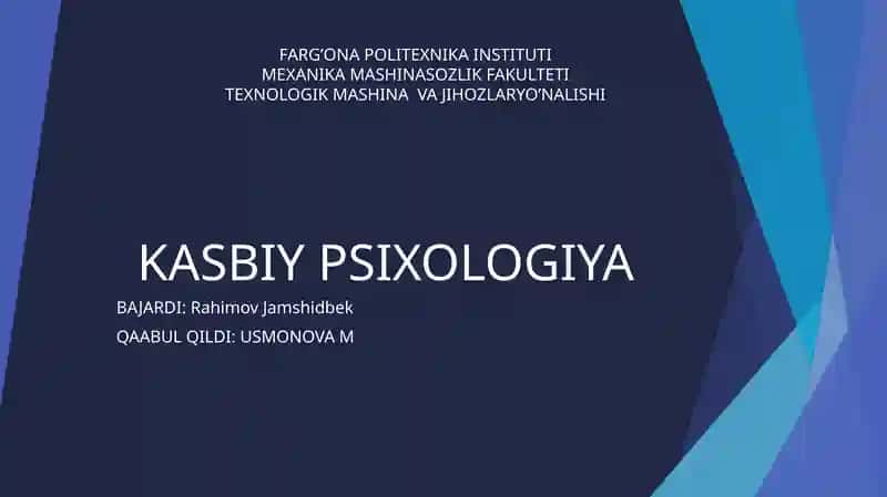 KASBIY PSIXOLOGIYA 1