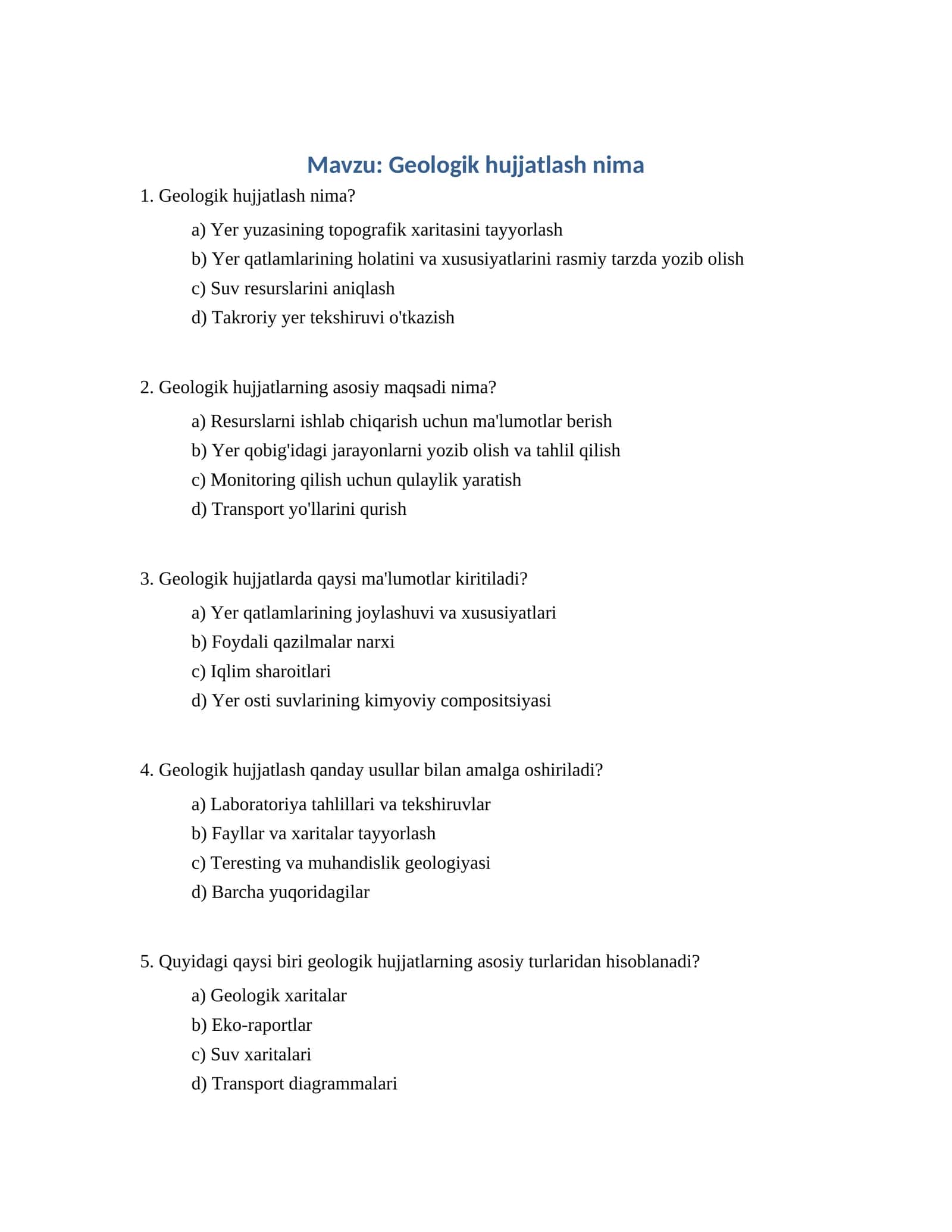 Geologik hujjatlash 1