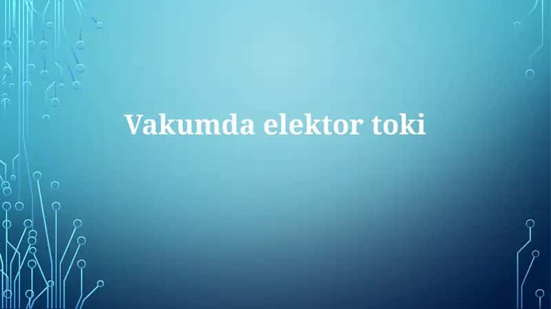 Vakumdaelektortoki 1