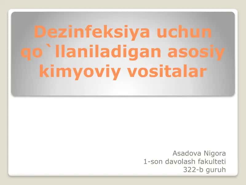 Dezinfeksiya vositalari 1