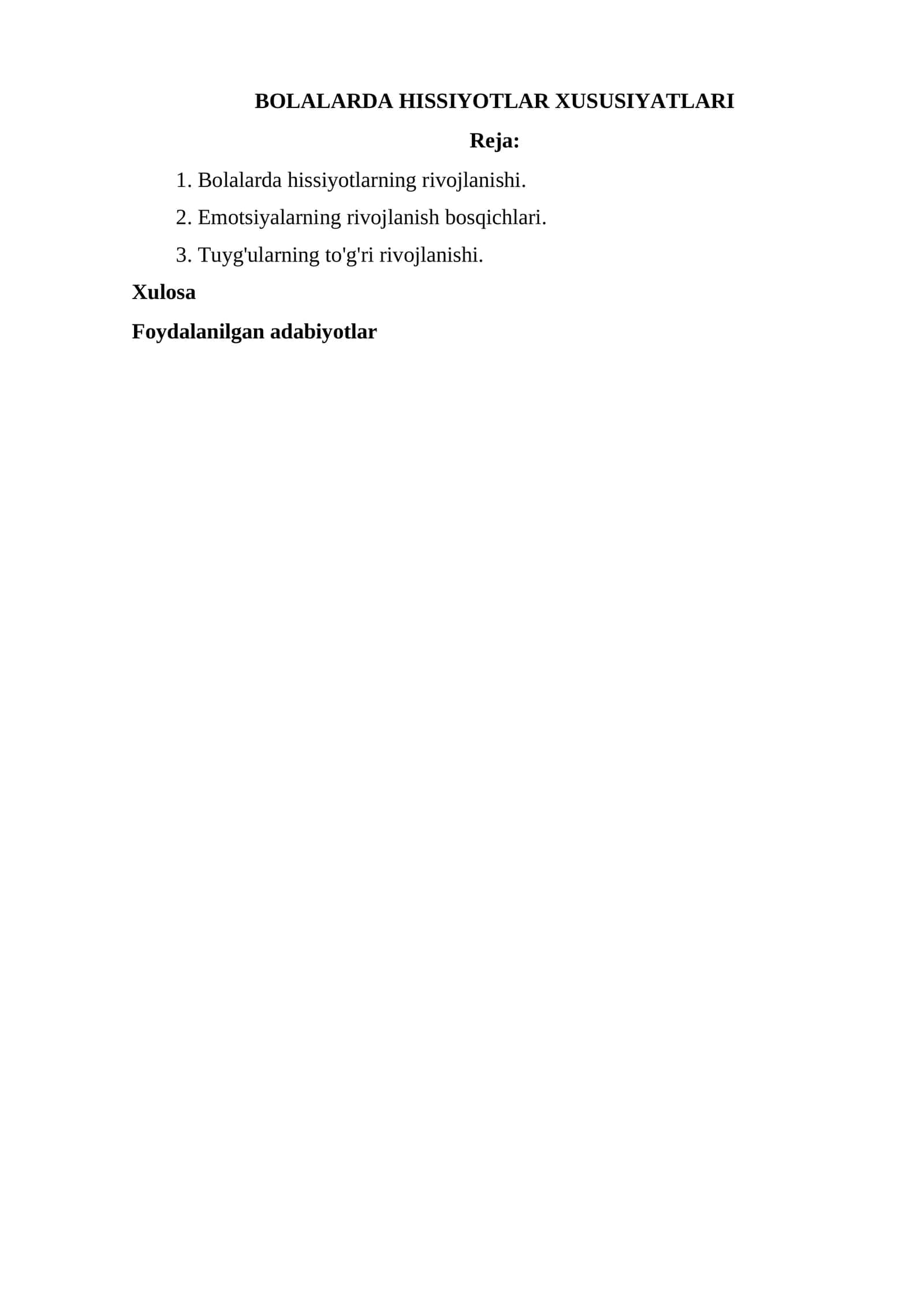 BOLALARDA HISSIYOTLAR XUSUSIYATLARI 1
