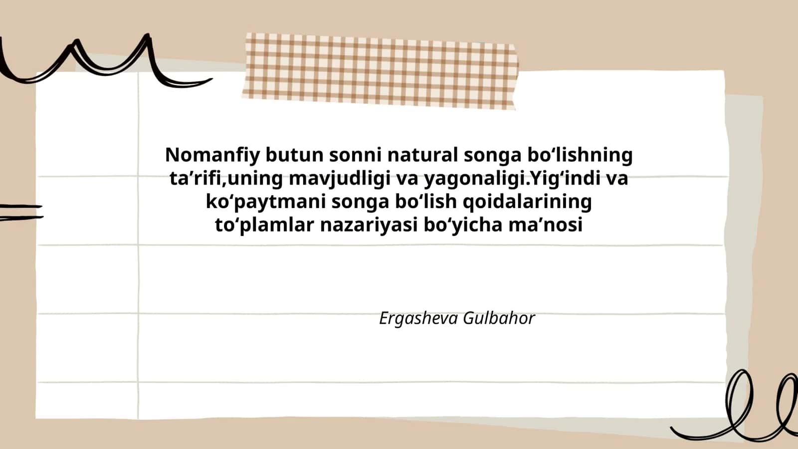 Nomanfiy butun sonni natural songa boʻlishning taʼrifi 1
