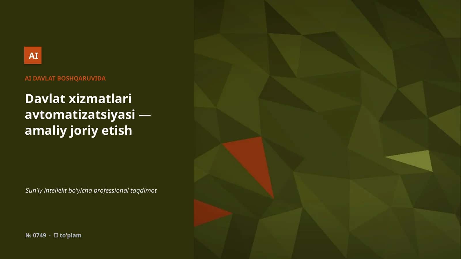 Davlat xizmatlari avtomatizatsiyasi 1