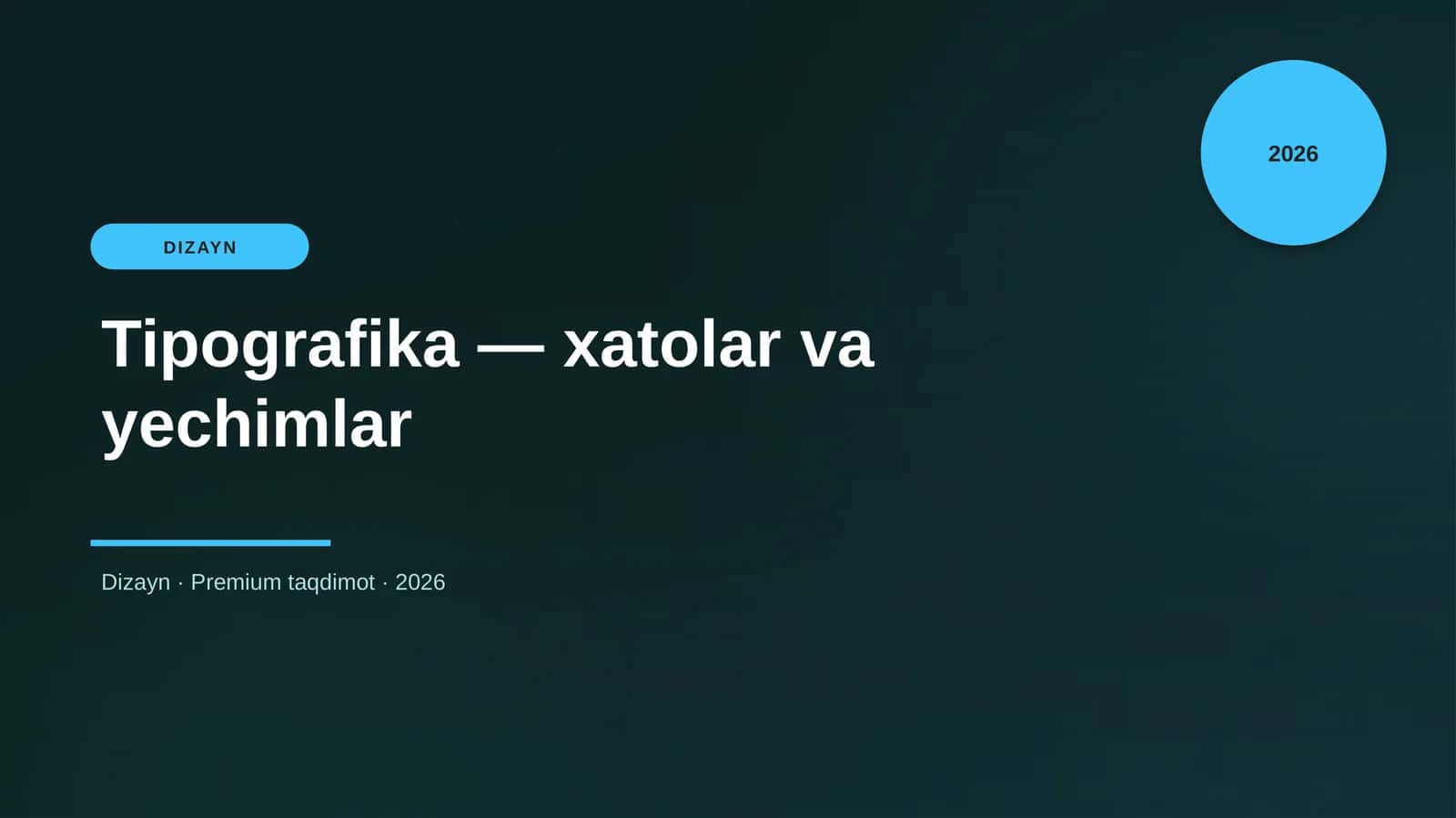 Tipografika — xatolar va yechimlar 1