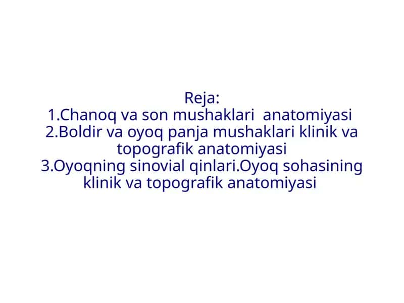 Oyoq suyaklari 1