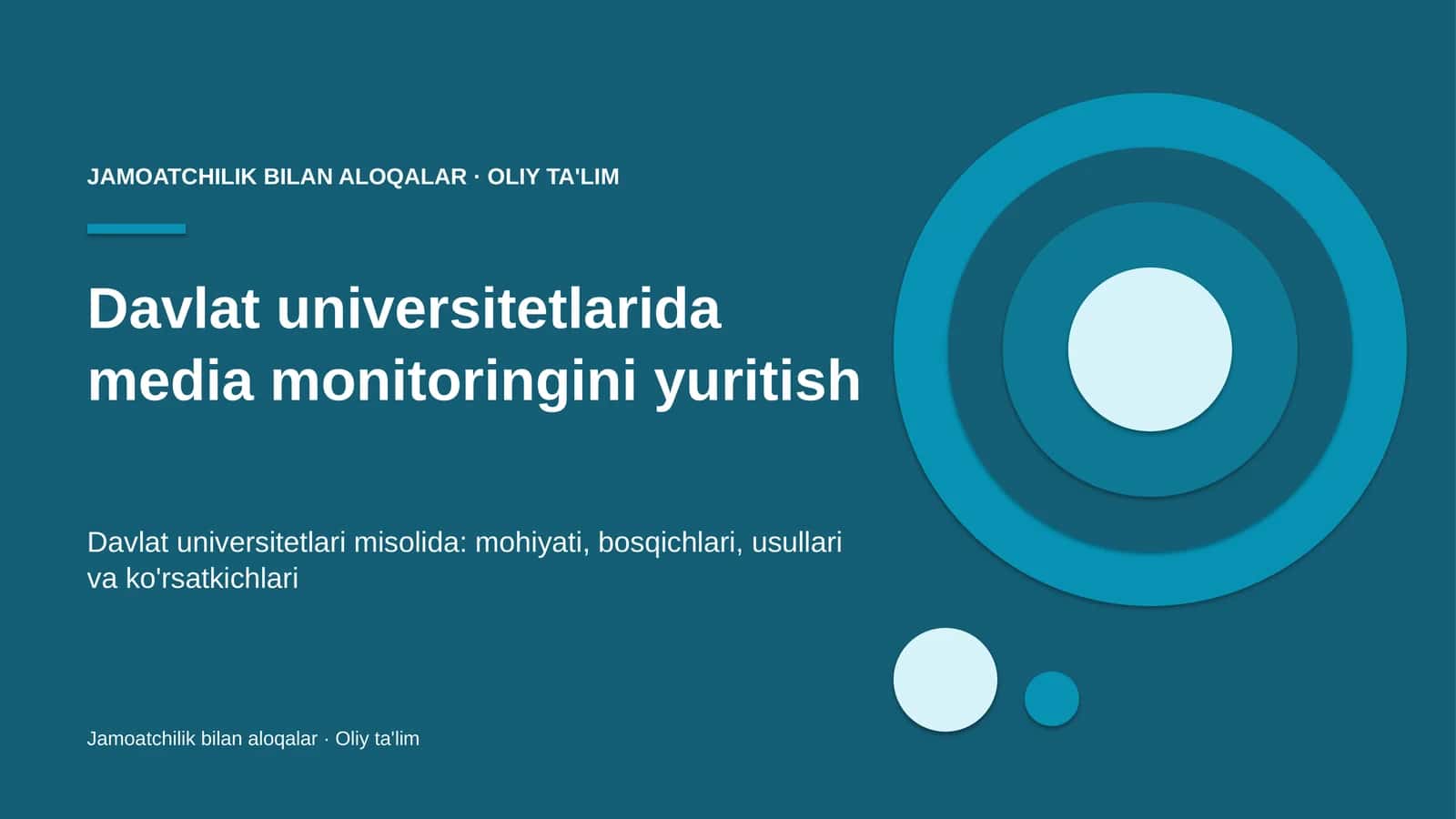 Media monitoringini yuritish: mohiyati 1