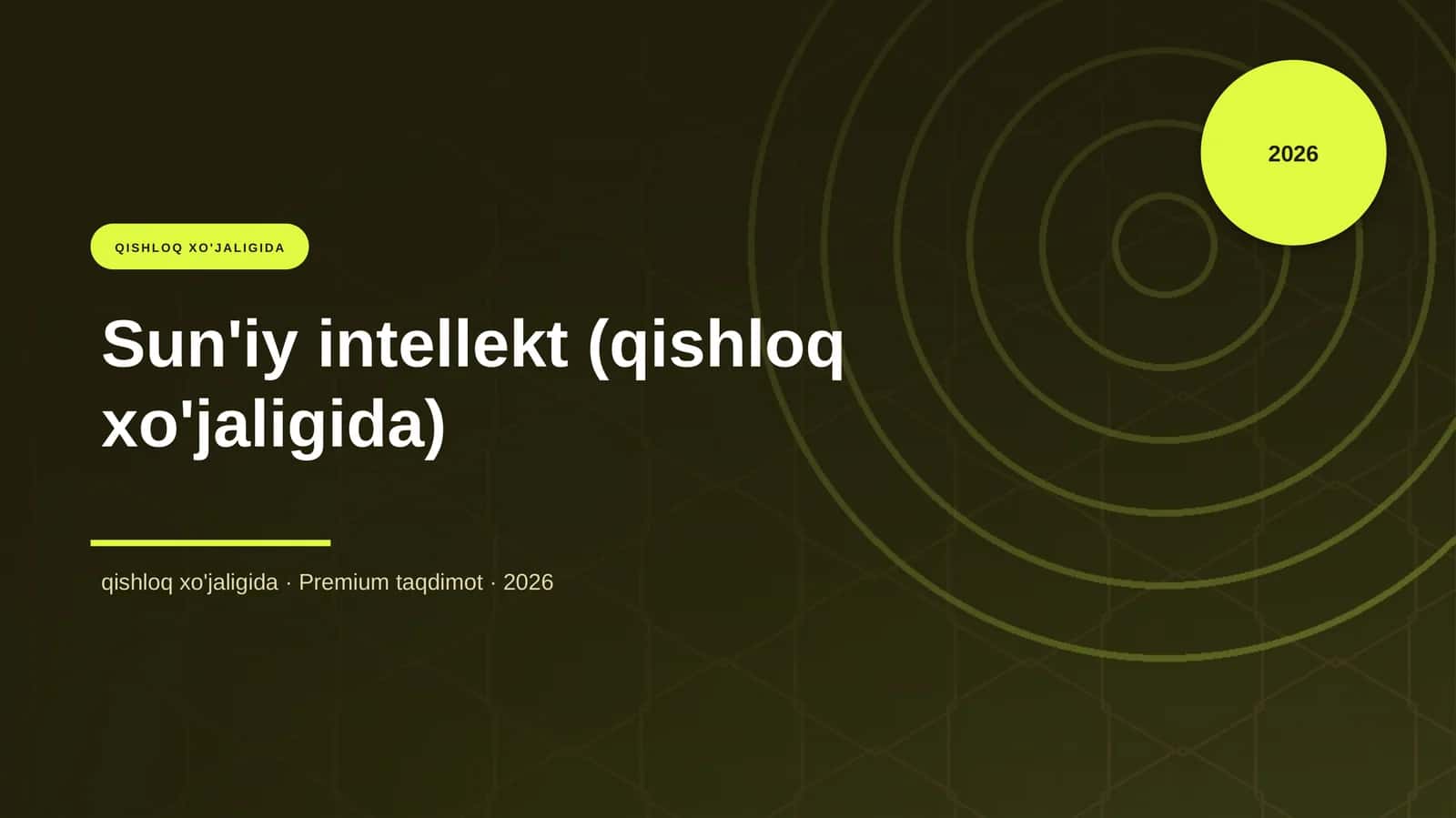 Sun'iy intellekt (qishloq xo'jaligida) 1