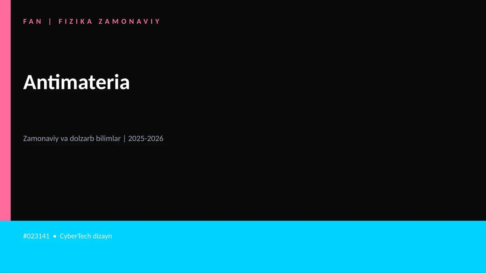 Antimateria 1