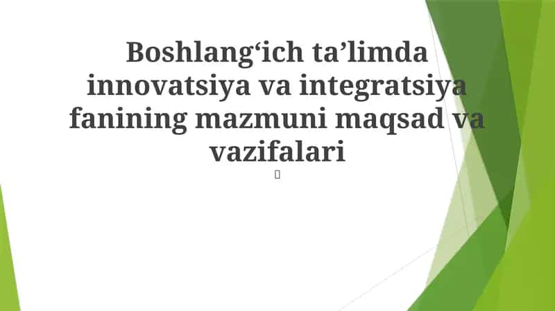 Pedagogik Yangiliklar 1