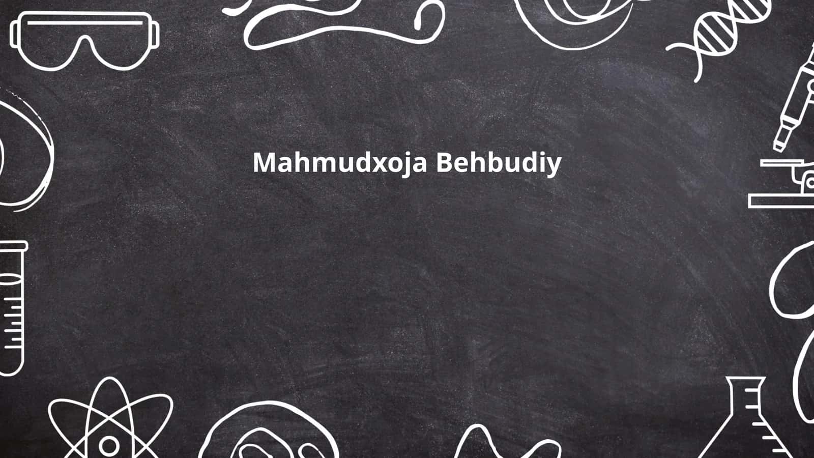 Mahmudxoja Behbudiy 1