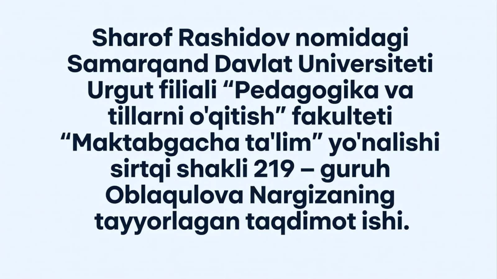 Rasmli to’plamlar, mulyajlar yordamida mashg’ulotlar tashkil etish texnologiyasi 1