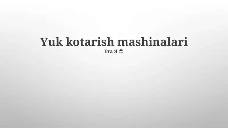 Forkliftlarni texnik xizmat ko'rsatish 1