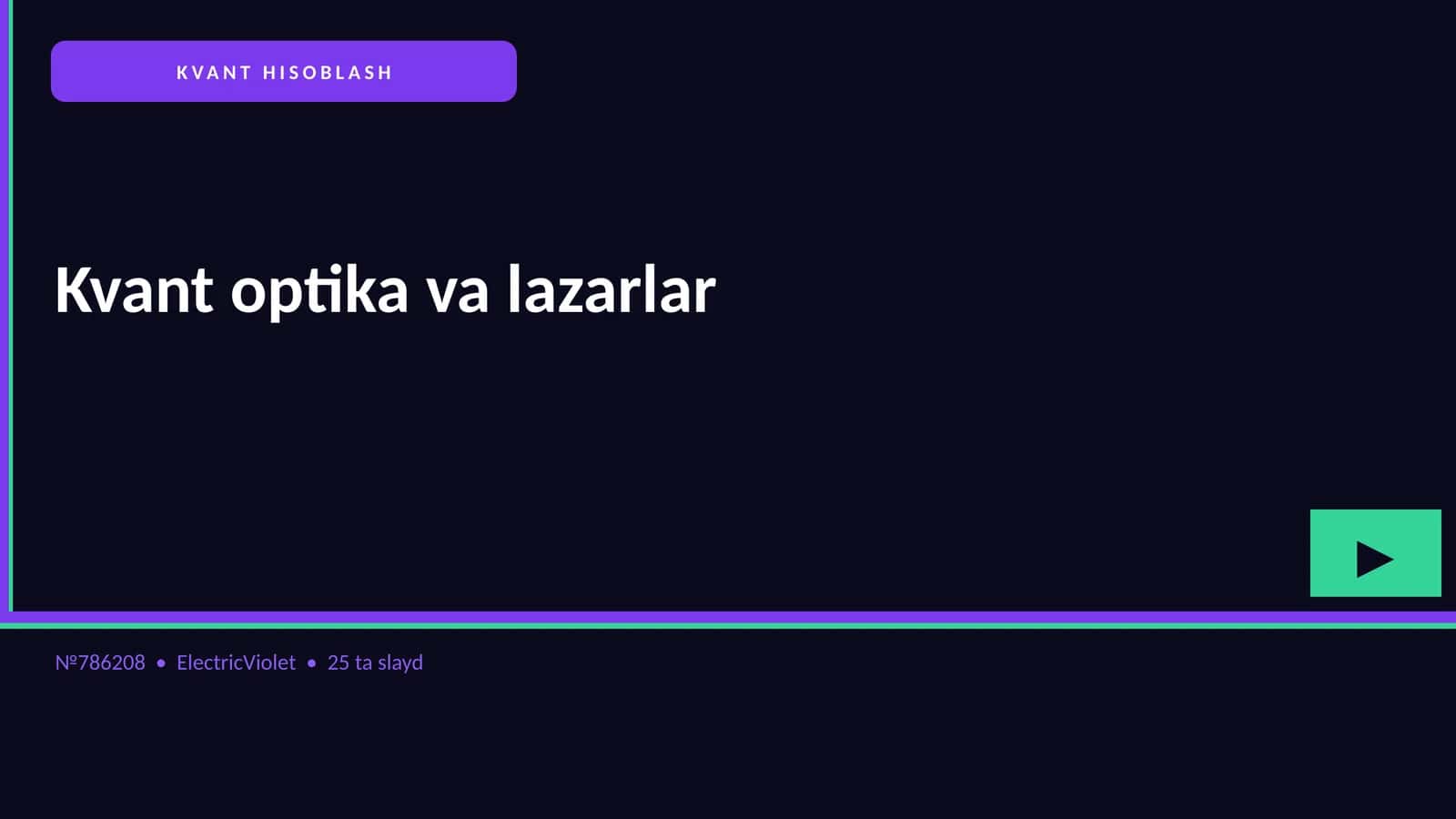 KVANT HISOBLASH 1