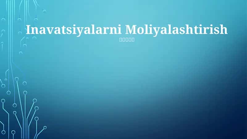 Moliyalashtirish 1