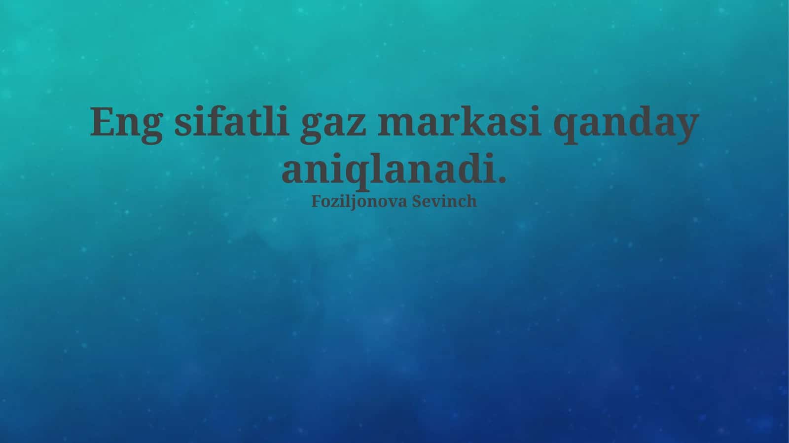 Sifat standartlari va formulalash 1
