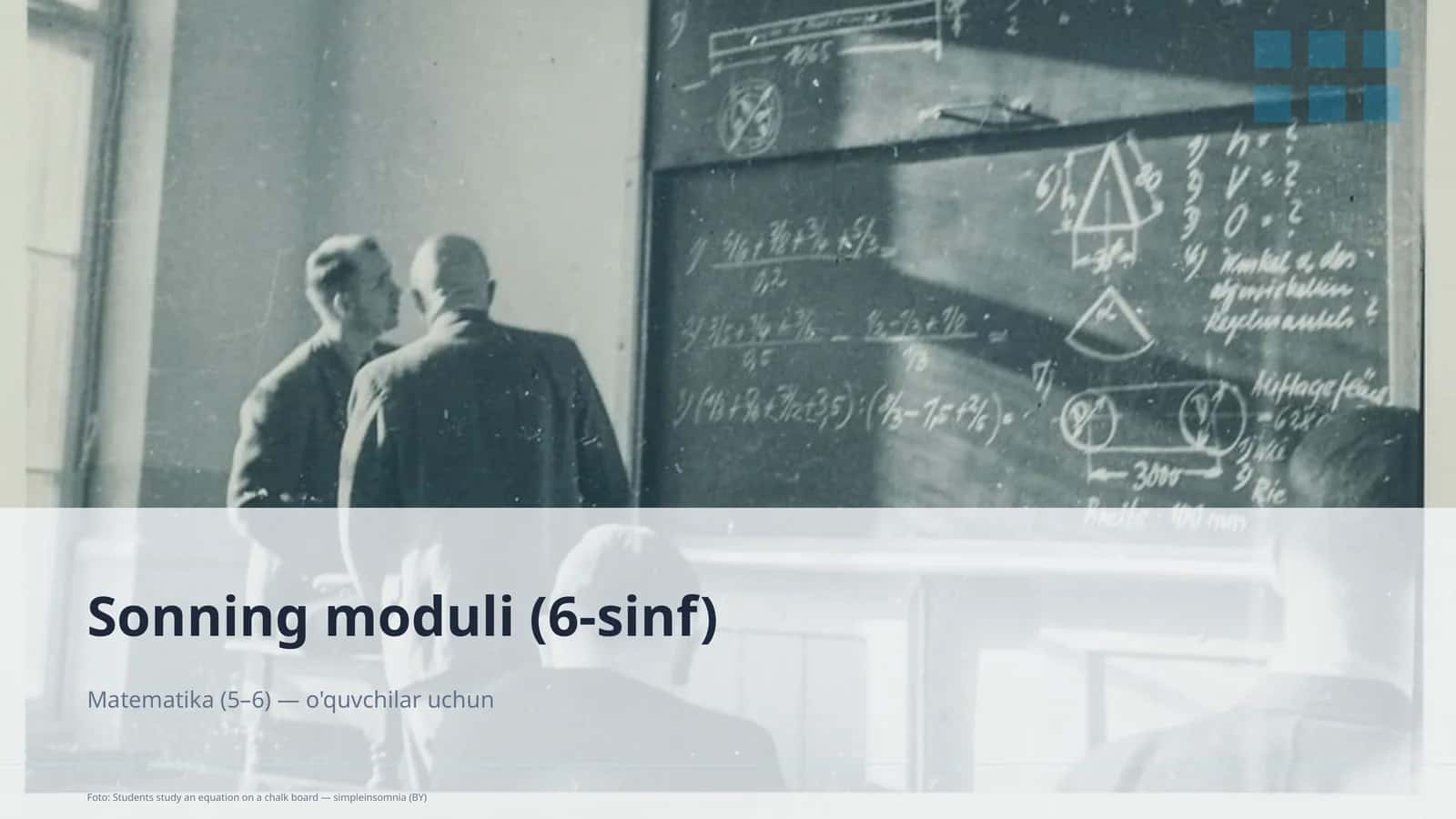 Sonning moduli (6-sinf) 1
