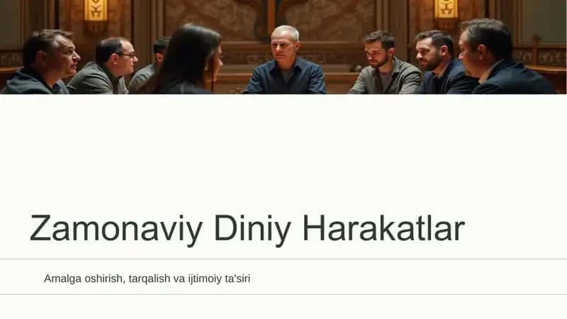 Zamonaviy Diniy Harakatlar 1