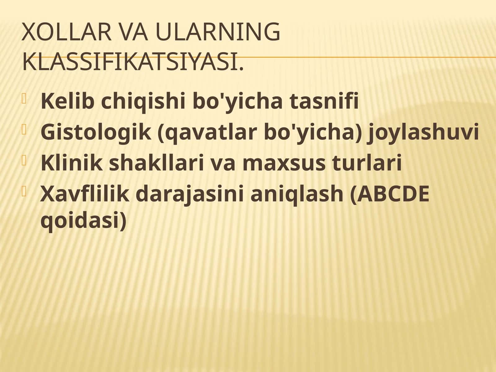 Xollar vaularning klassifikatsiyasi 1