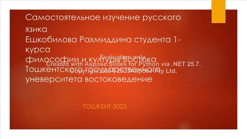 Самостоятельное изучение русского язика 1