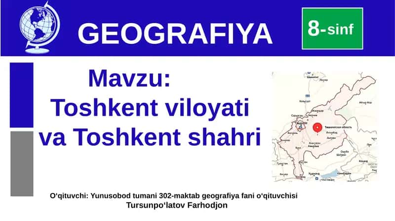 Toshkentviloyati Geografiyasi 1