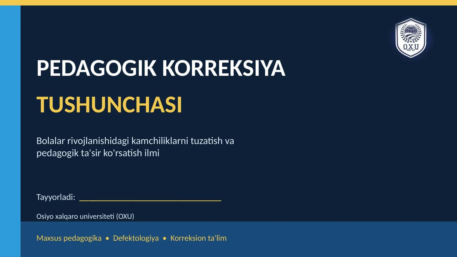 PEDAGOGIK KORREKSIYA TUSHUNCHASI 1