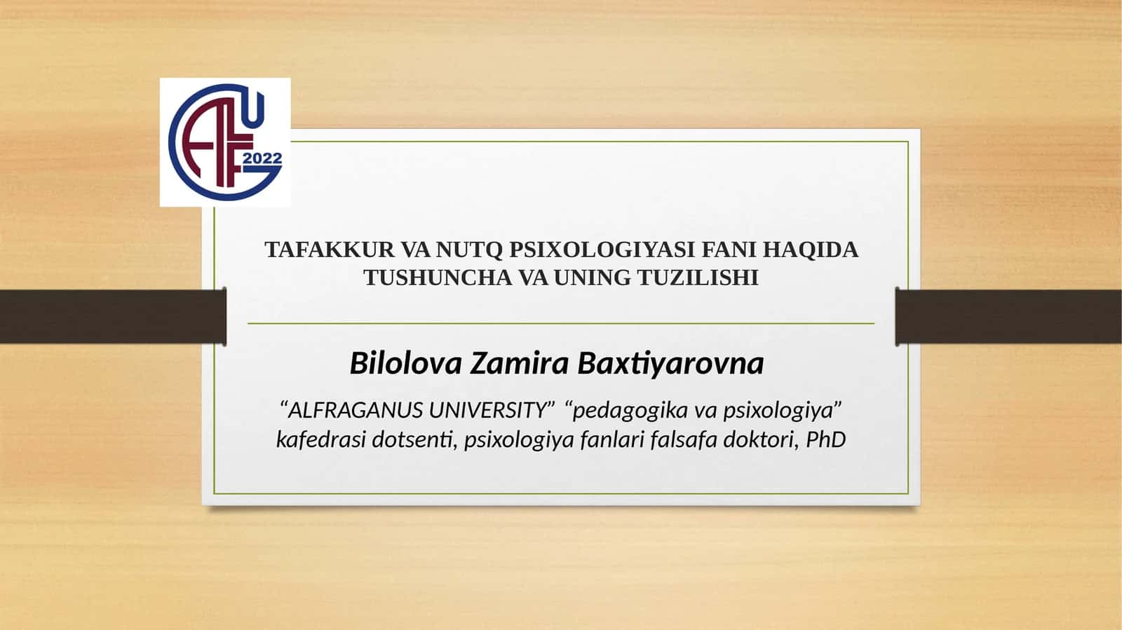 TAFAKKUR VA NUTQ PSIXOLOGIYASI FANI HAQIDA TUSHUNCHA VA UNING TUZILISHI 1