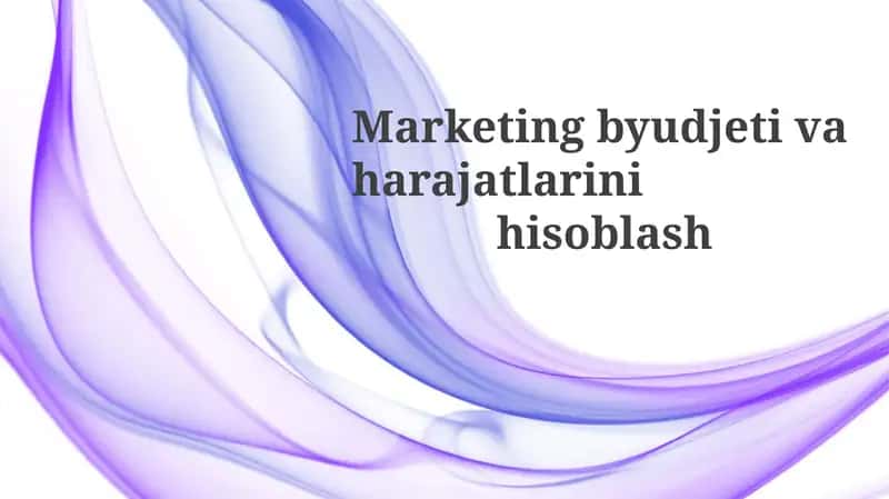 Marketing byudjetivaharajatlarinihisoblash 1