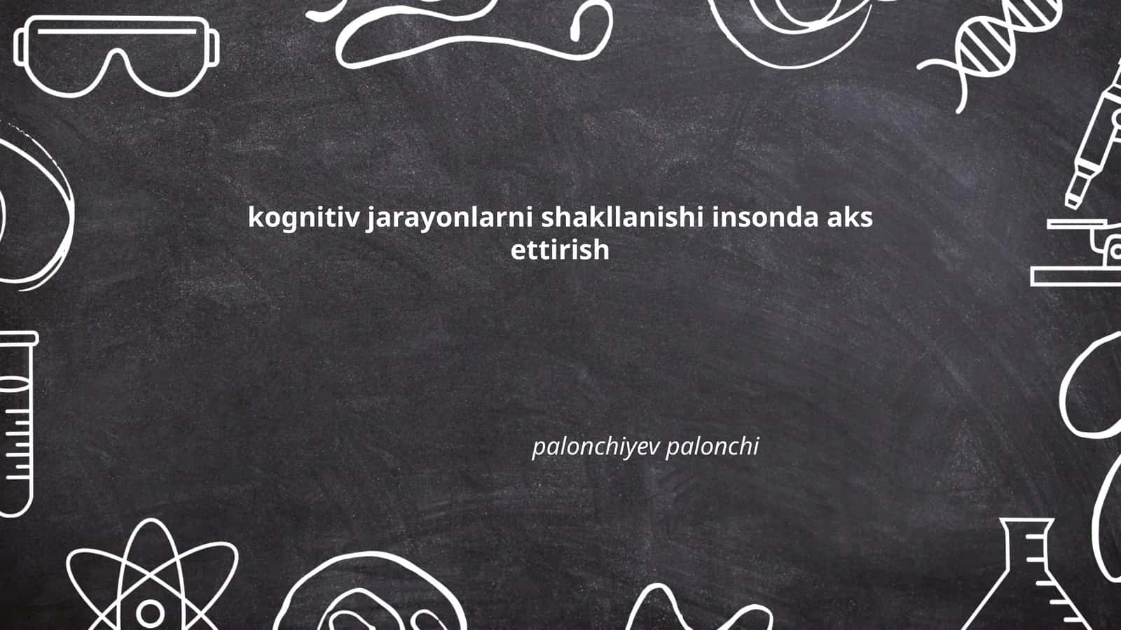 Diqqatni shakllanishi 1