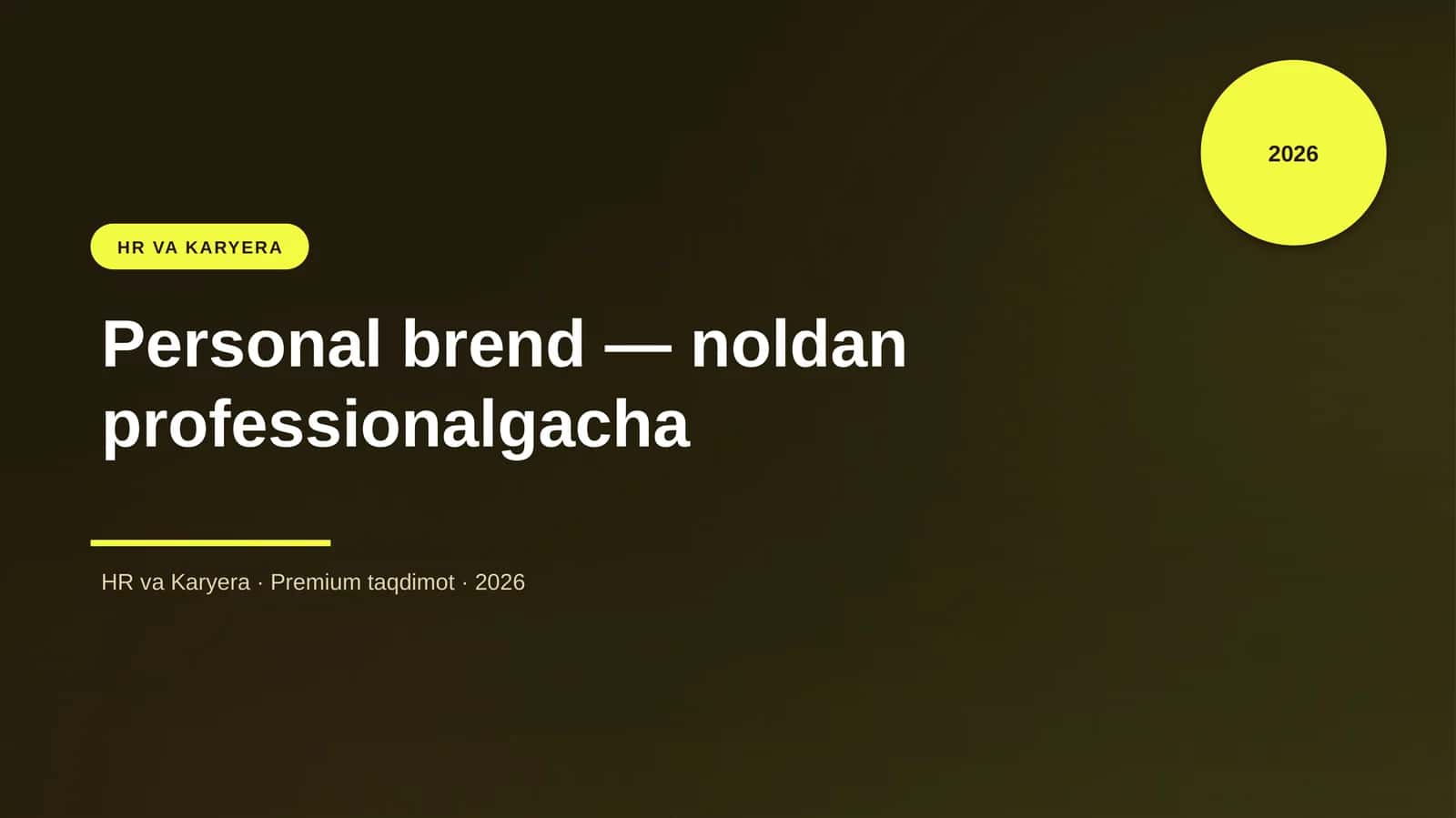 Personal brend — noldan professionalgacha 1