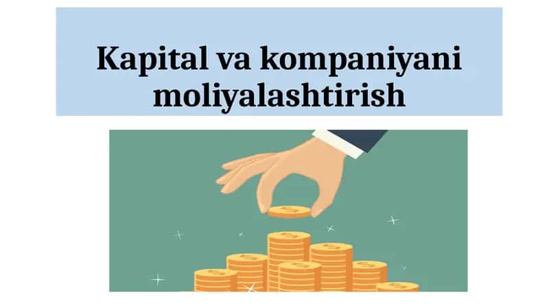 Kapitalvakompaniya moliyalashtirish 1