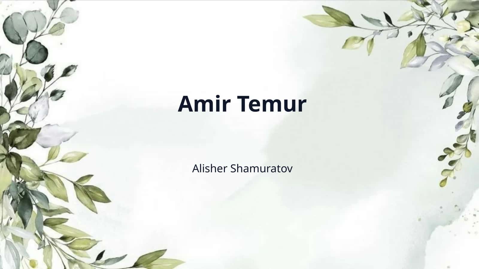 Amir Temur 1