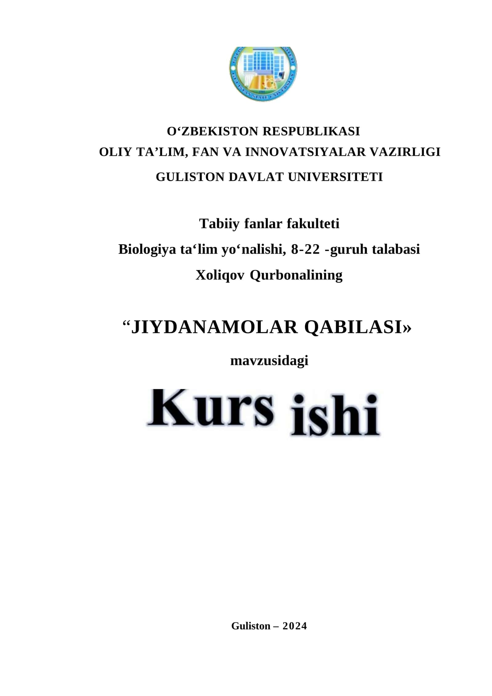 Jiydanamolar qabilasi 1