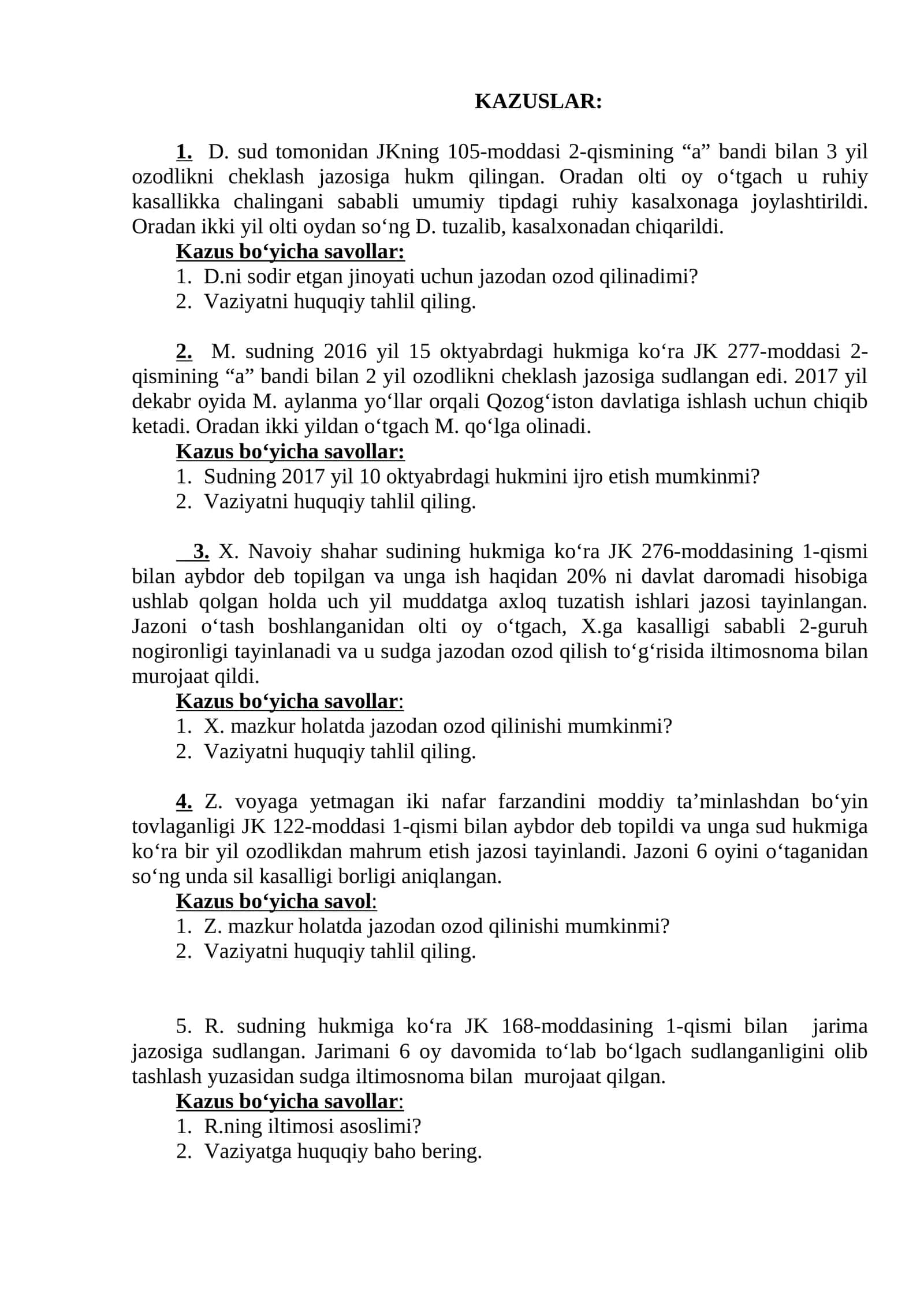 X. Navoiy shahar sudining hukmi 1