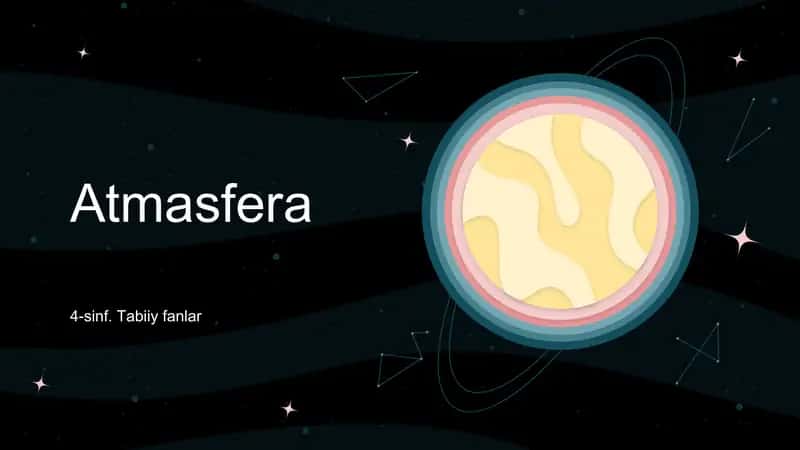Atmasfera dars ishlanma 1