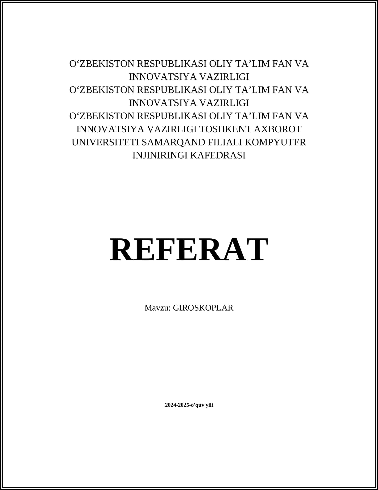 GIROSKOPLAR 1