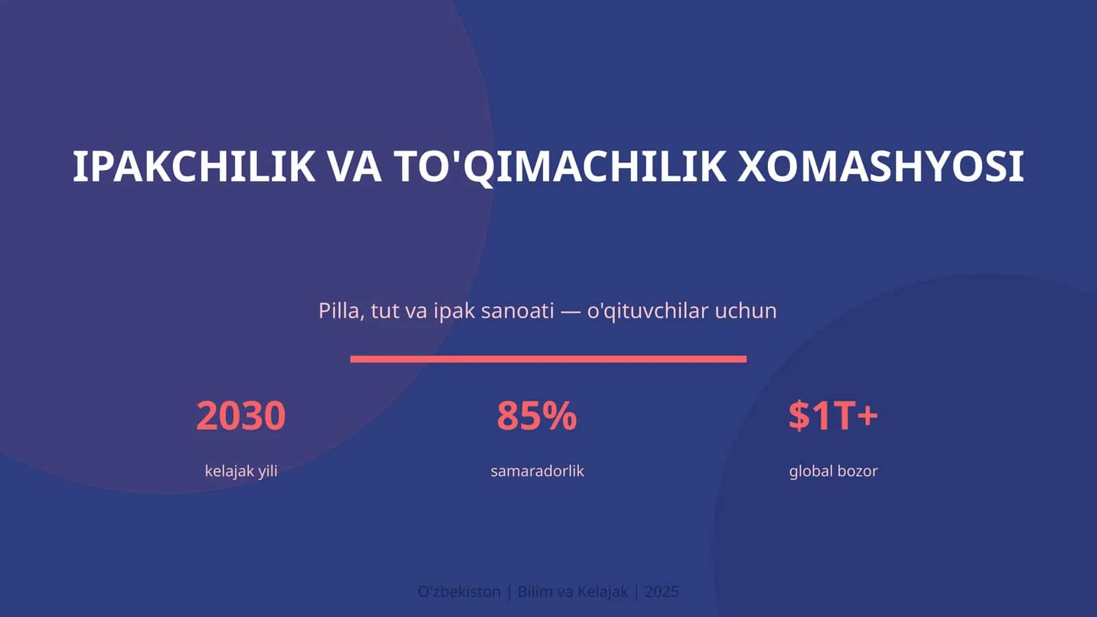IPAKCHILIK VA TO'QIMACHILIK XOMASHYOSI 1