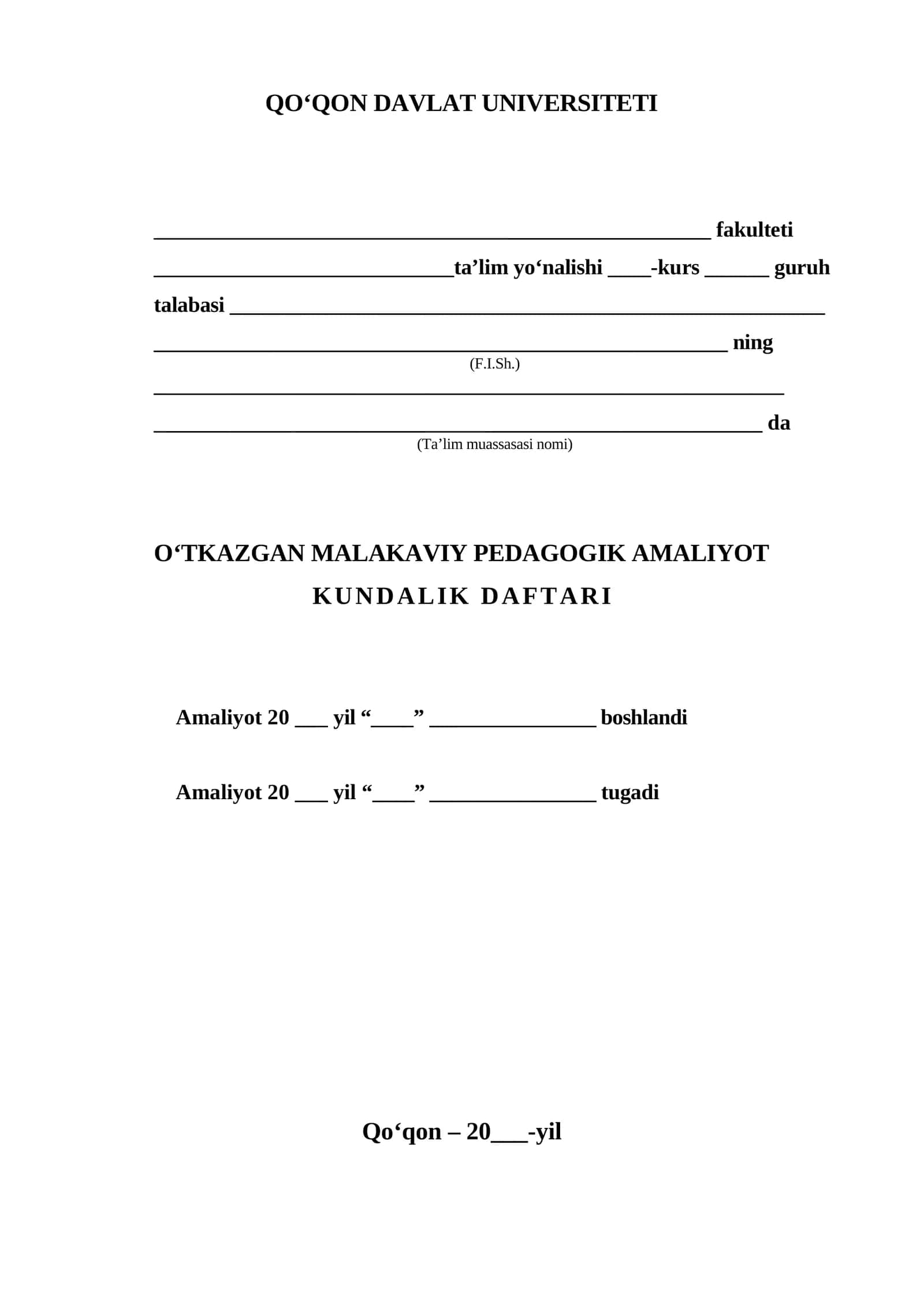 Amaliyot kundalik 1