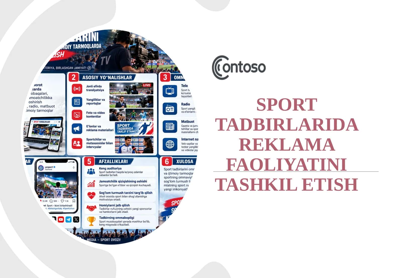 Sport tadbirlarida reklama faoliyatini tashkil etish. 1