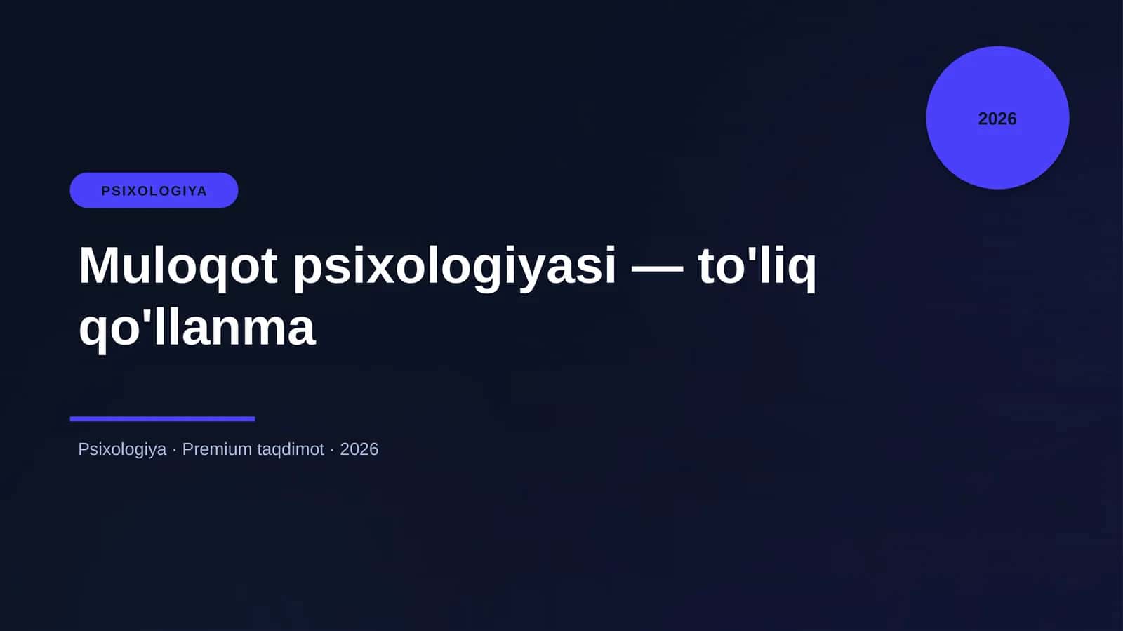 Muloqot psixologiyasi — to'liq qo'llanma 1