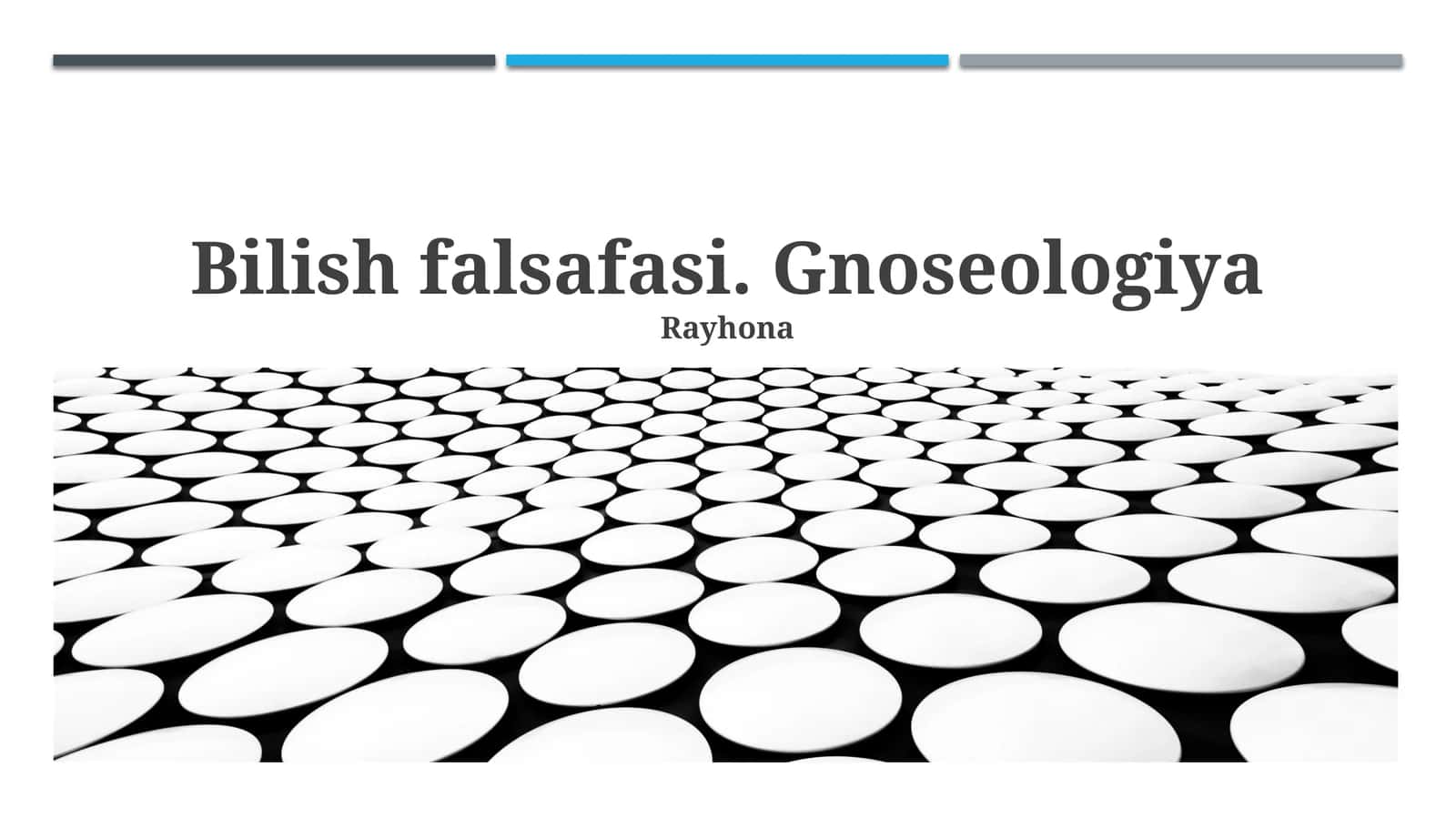 Bilish falsafasi 1