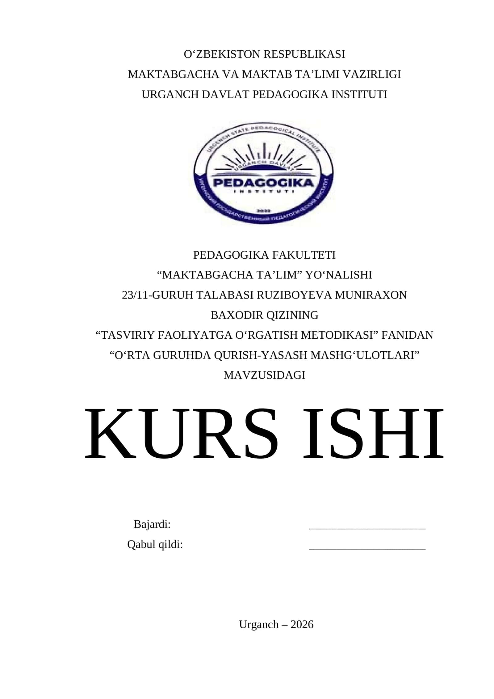 O‘RTA GURUHDA QURISH-YASASH MASHG‘ULOTLARI 1