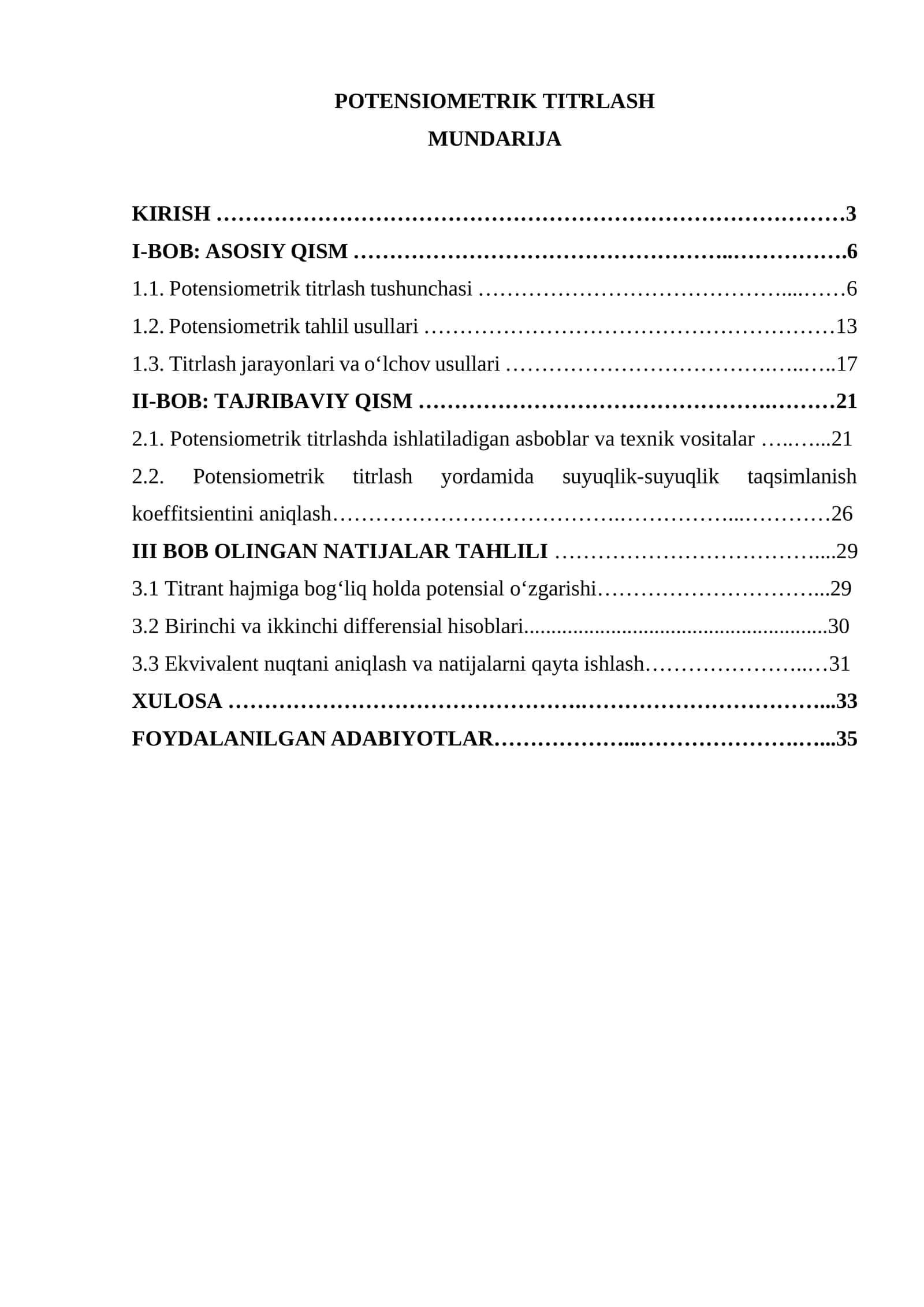 POTENSIOMETRIK TITRLASH 1