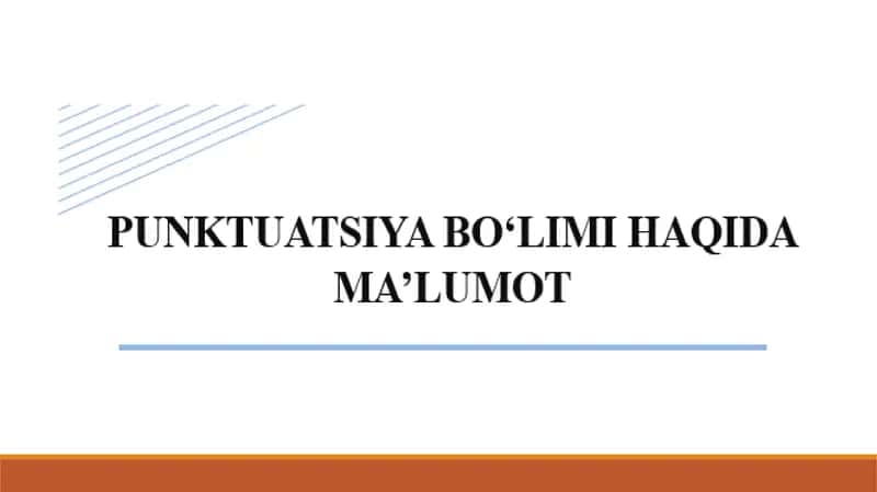 PUNTUATSIYA HAQIDA MA'LUMOT 1