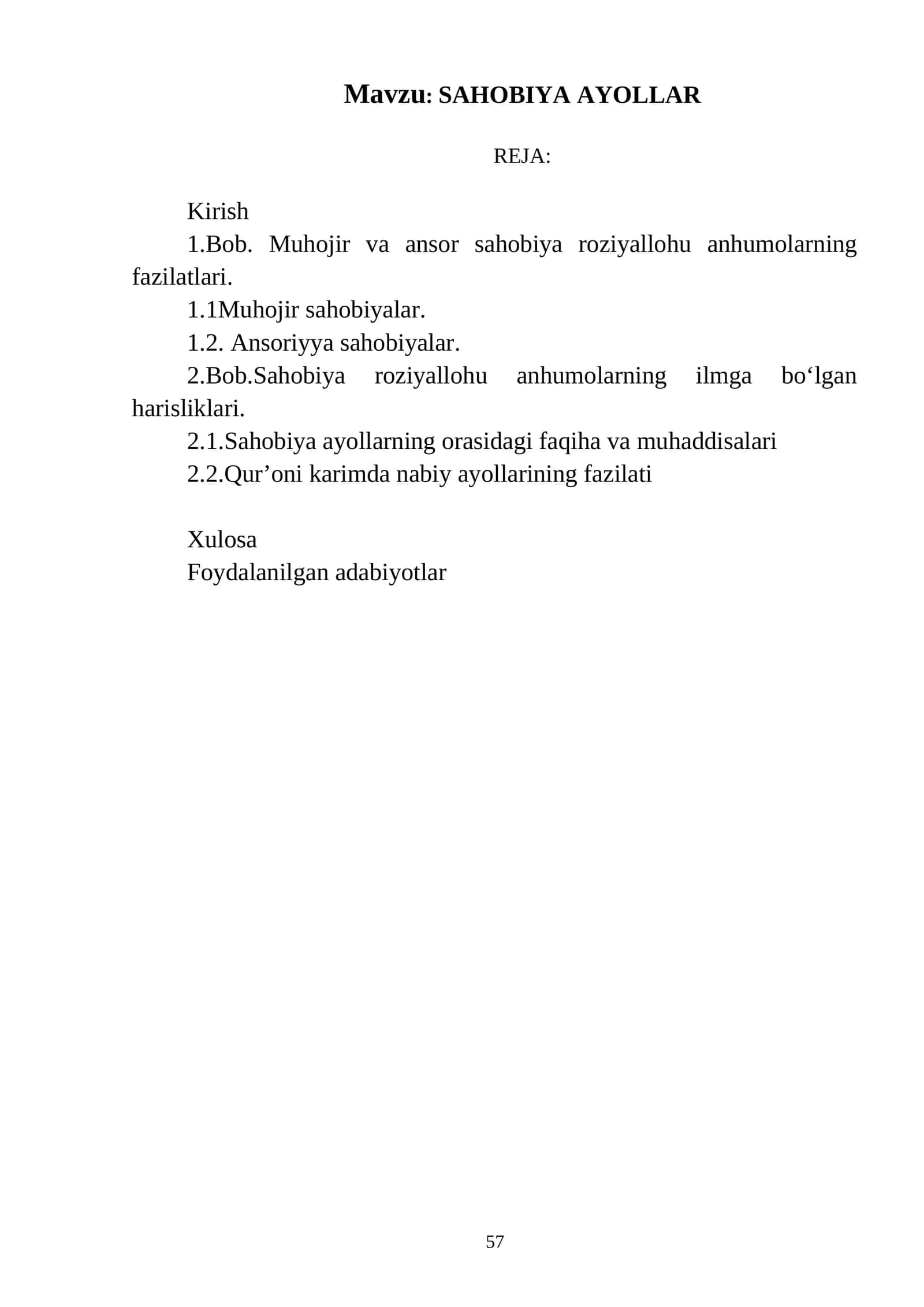 SAHOBIYA AYOLLAR 1