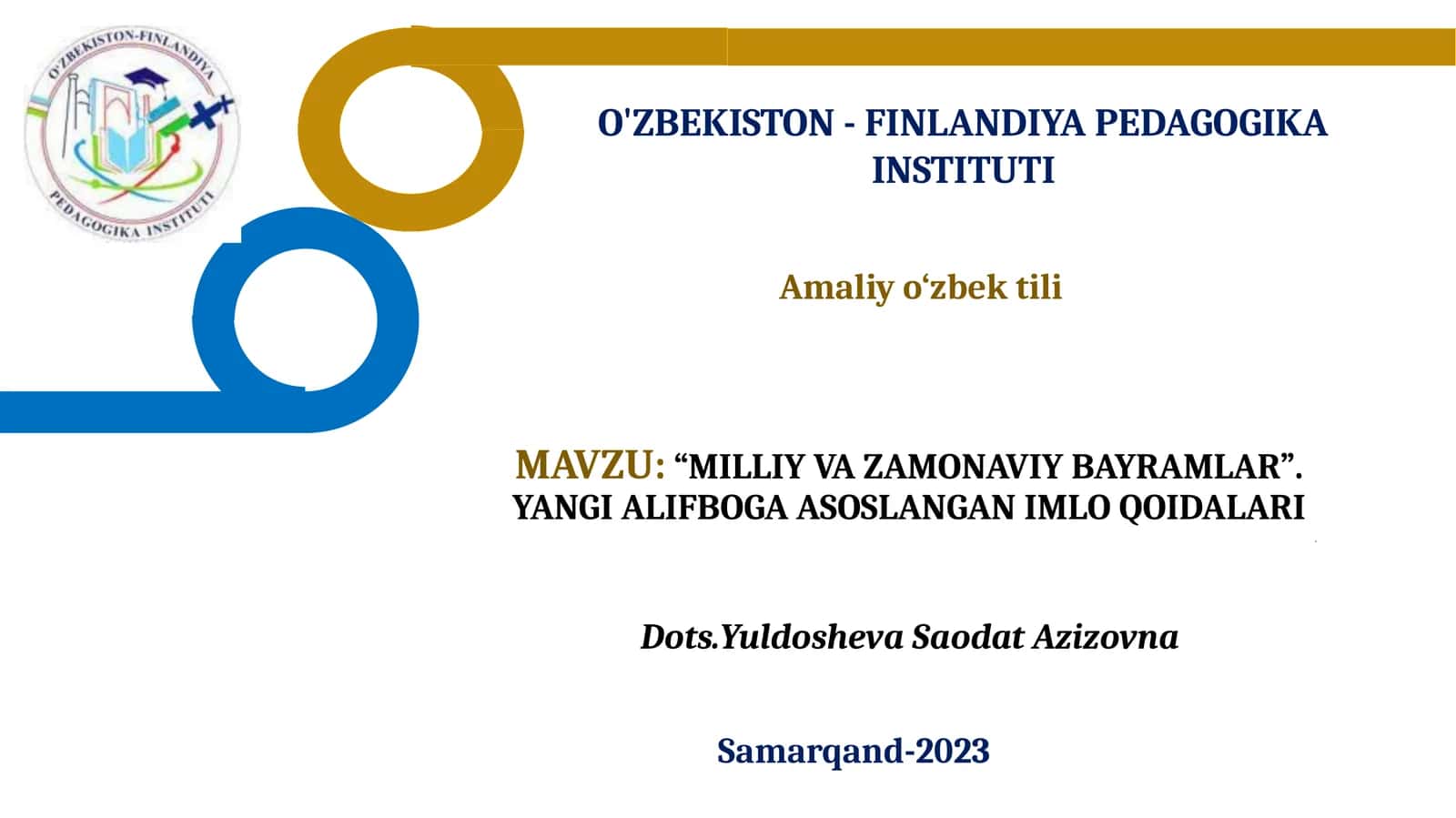 MILLIY VA ZAMONAVIY BAYRAMLAR 1