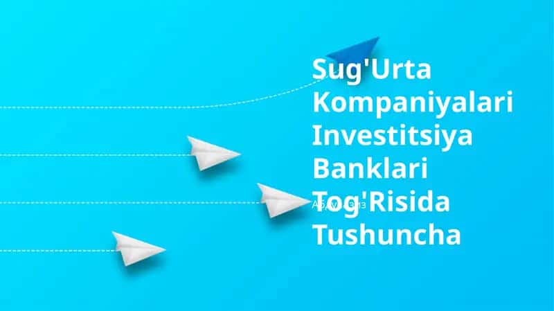 Sug'urta sanoati haqida tushuncha 1